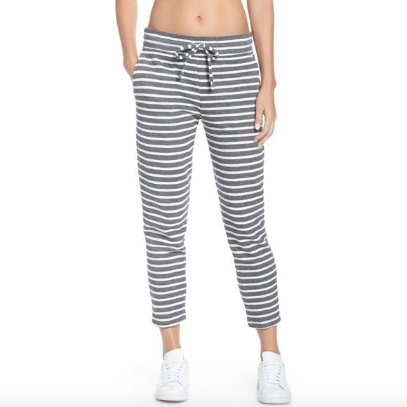 2/$100 Beyond Yoga Live Out Loud Stripe Sweatpants - Picture 2 of 7